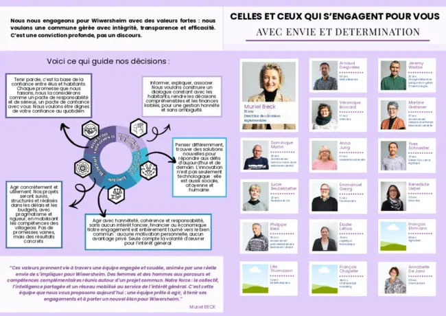 Celles et ceux qui s'engagent pour vous