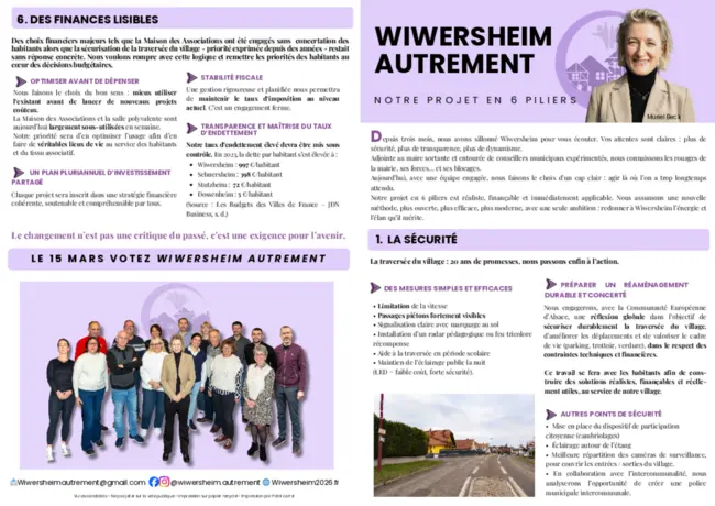 Notre projet en 6 Piliers